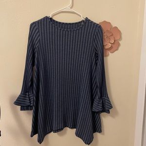 Blue striped blouse